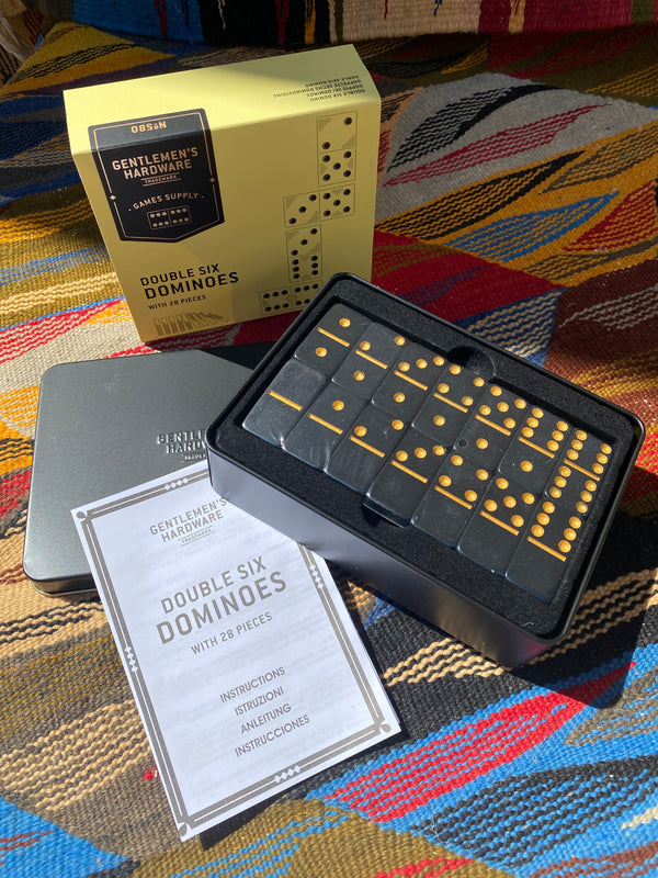 Double Six Dominos in a Tin