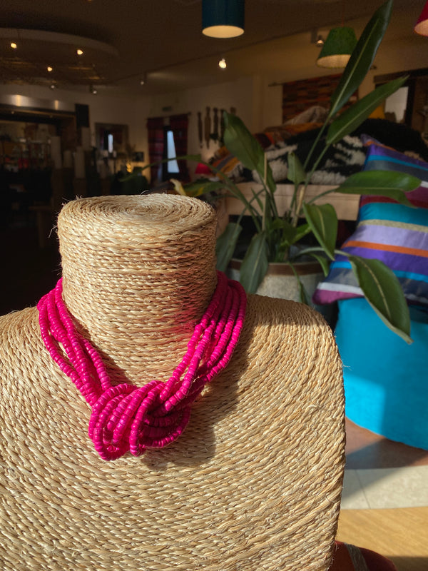 Beaded Knot Necklaces - Various Colour choices